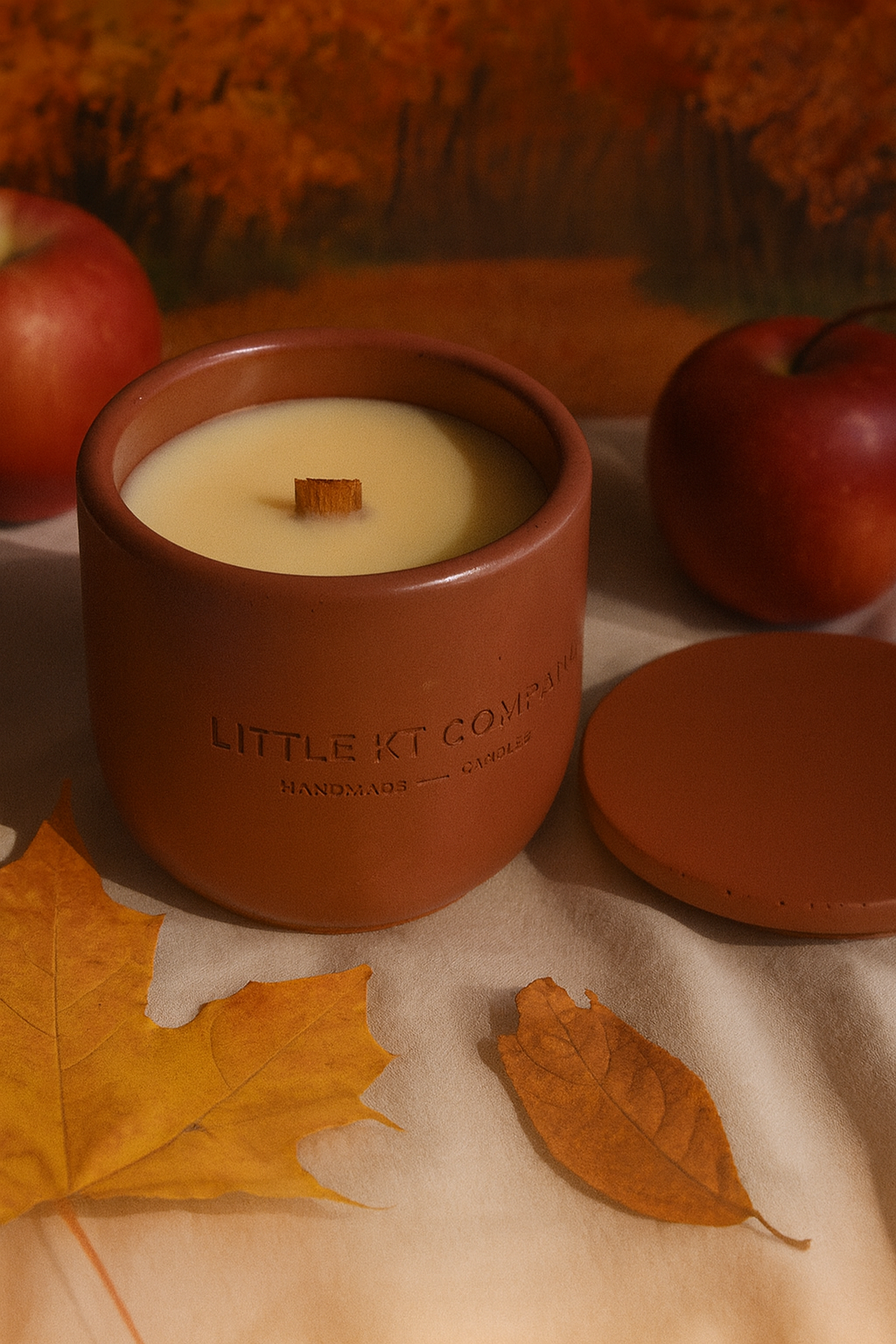 Apples and Maple Bourbon Candle