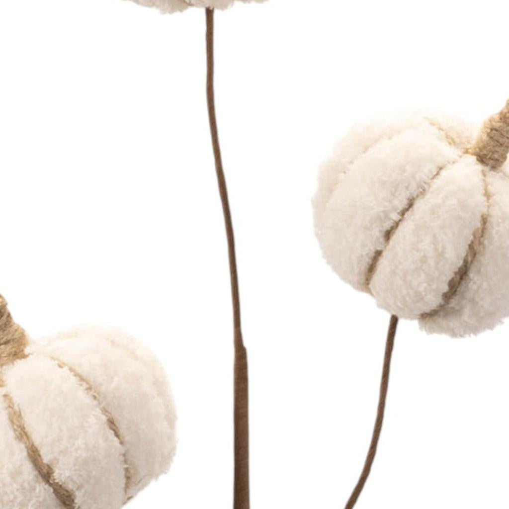 Six Cream Cream Fall Mini Pumpkins Wreath Sprays