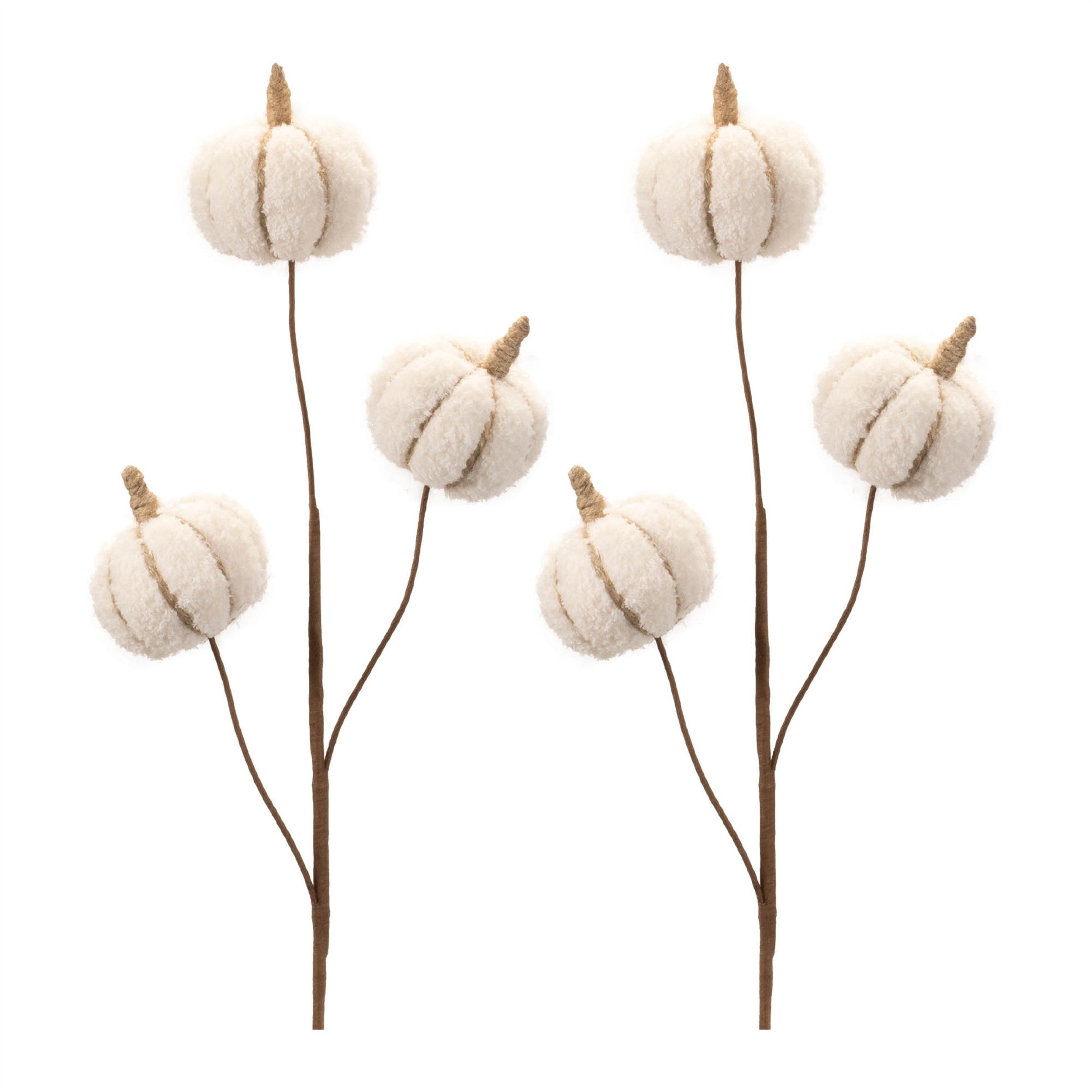 Six Cream Cream Fall Mini Pumpkins Wreath Sprays