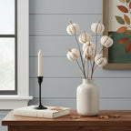 Six Cream Cream Fall Mini Pumpkins Wreath Sprays