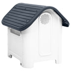 vidaXL Dog House Garden Dog Kennel Small Pet Cage Puppy Shelter Polypropylene